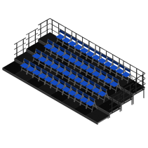 Onderwijstheater tribune-opstelling 12 m2